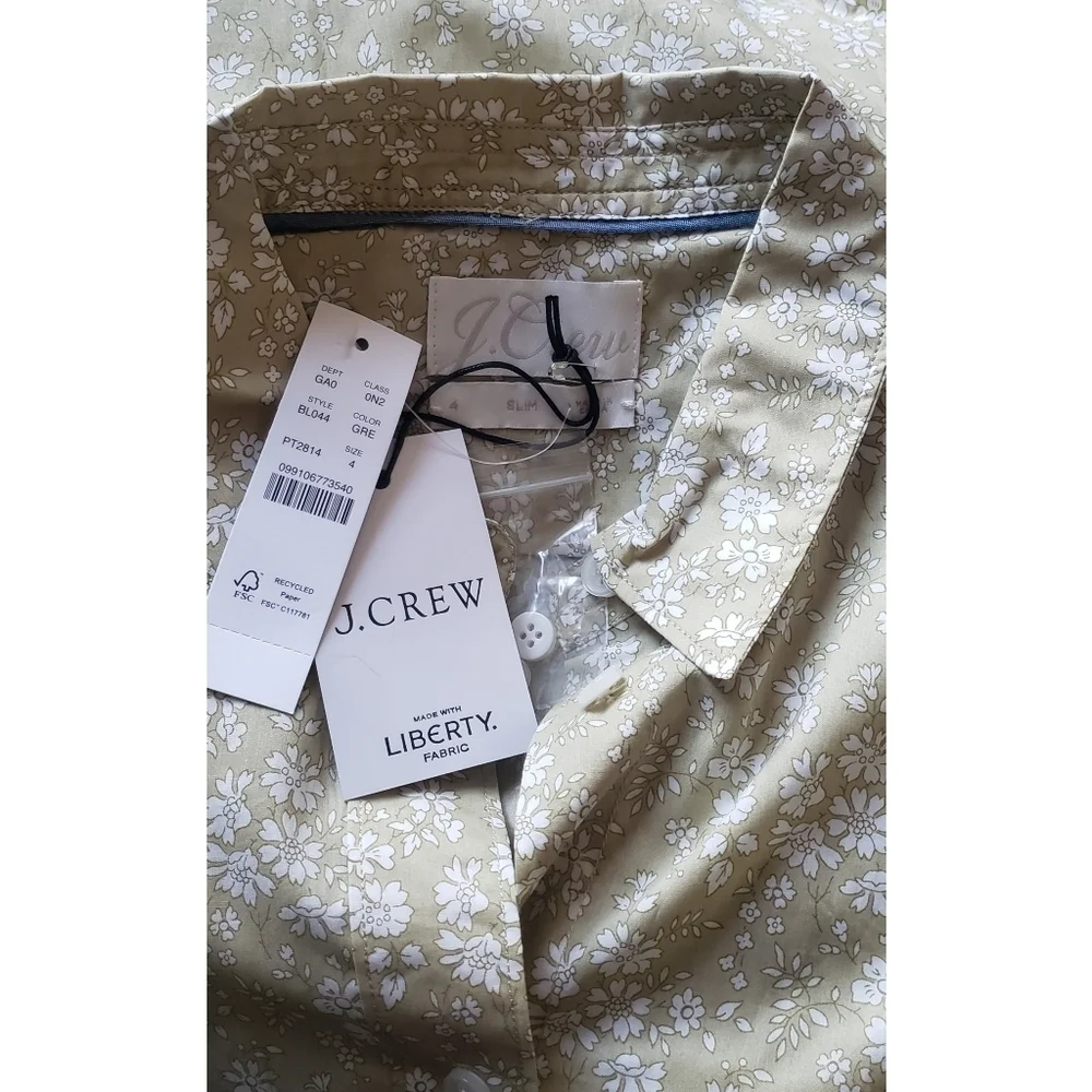 38. J.Crew Slim-fit shirt in Liberty® Capel floral organic cotton